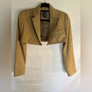 Ralph Lauren Tan Cropped Blazer